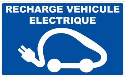 Borne électrique sur la commune