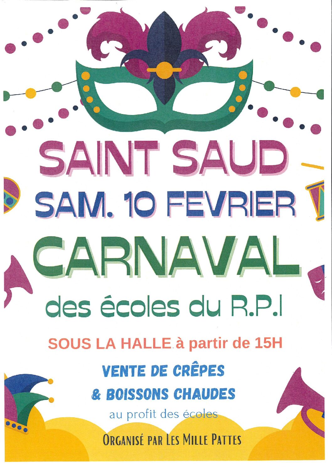 Carnaval des écoles du R.P.I le samedi 10 février