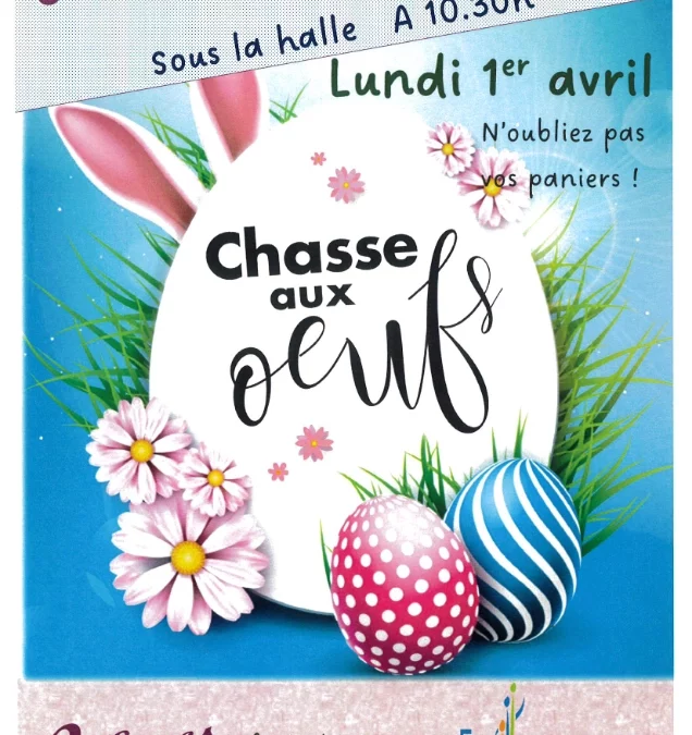 Chasse aux oeufs lundi 1er avril