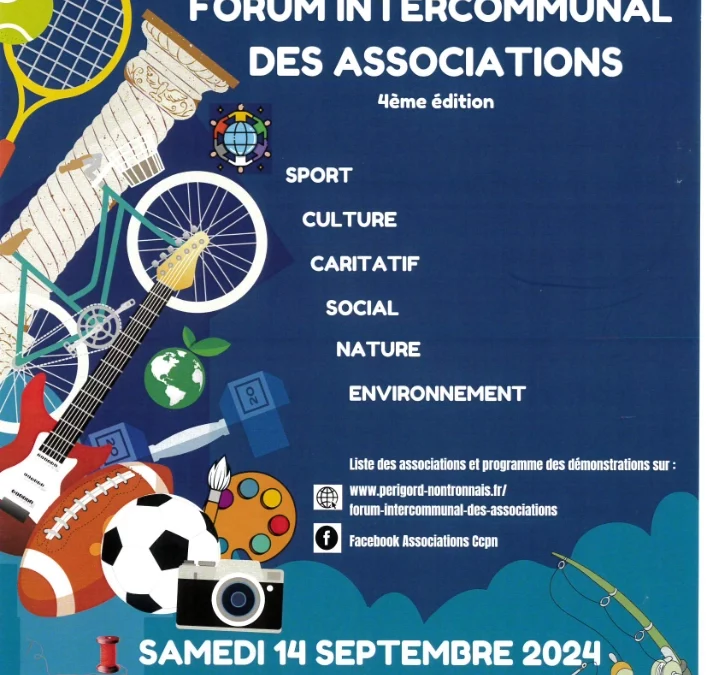 forum intercommunal des associations samedi 14 septembre