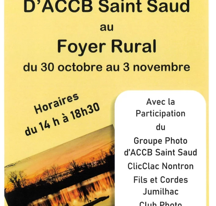 expo photo d’ACCB du 30-10 au 3-11