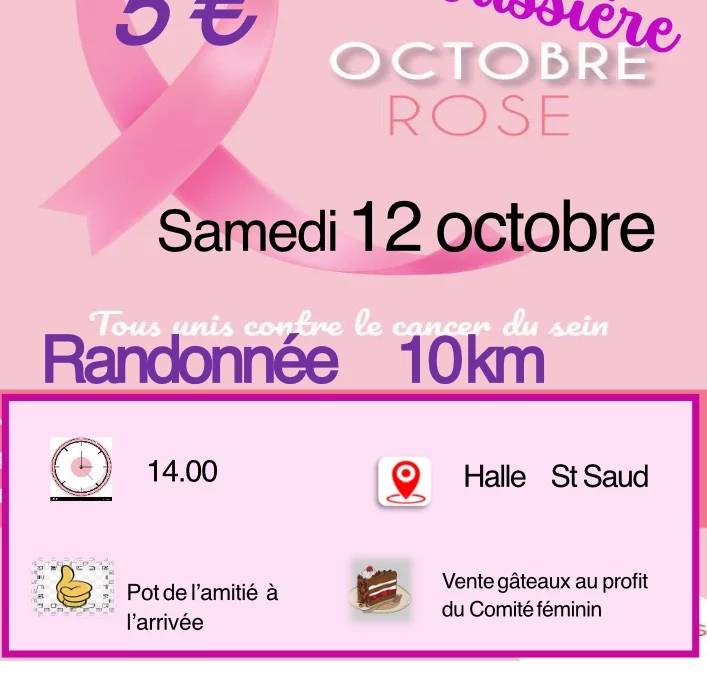 octobre rose samedi 12 octobre