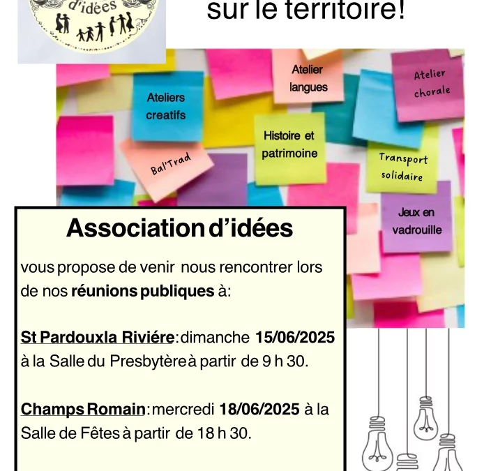 réunions publiques
