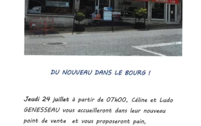 du nouveau dans le bourg