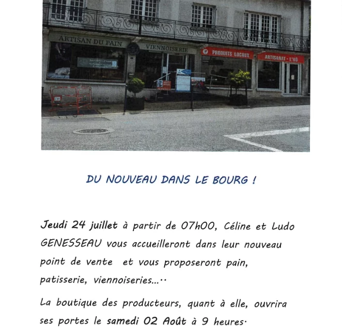 du nouveau dans le bourg