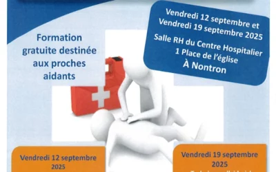 formation aux gestes de premiers secours et techniques d’aide à la mobilité, 12 et 19 septembre.