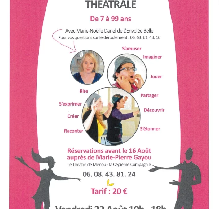 stage d’improvisation théâtrale vendredi 22 août