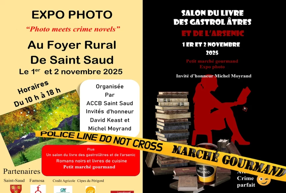 expo photo, salon du livre les 1 et 2 novembre 2025
