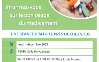 Seniors, informez-vous sur le bon usage du médicament, jeudi 04 déc