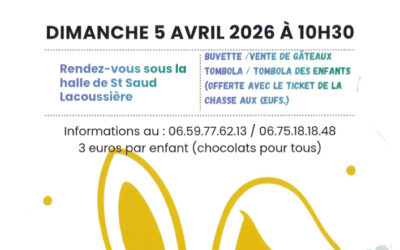 Chasse aux oeufs dimanche 5 avril
