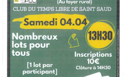 concours de Belote samedi 04 avril