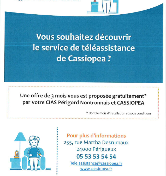 service de téléassistance de cassiopea