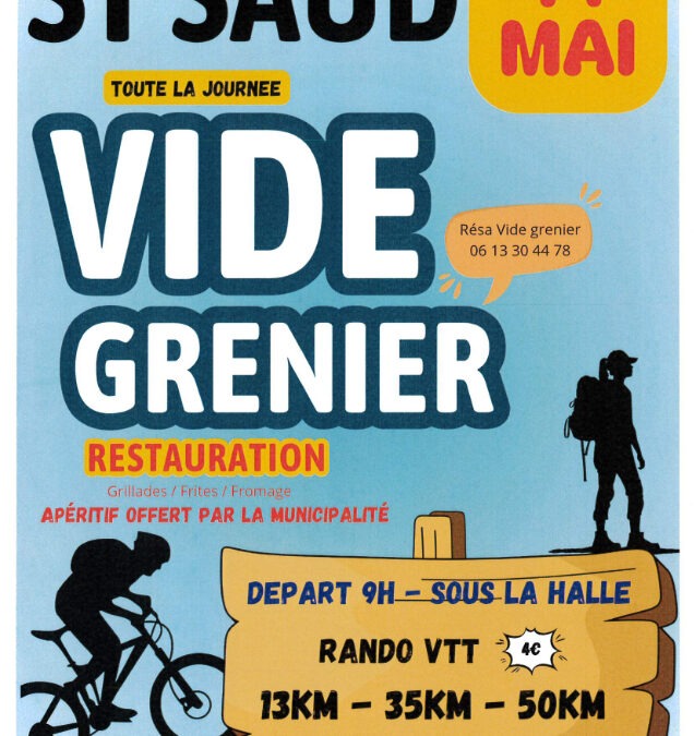 vide grenier le 14 mai
