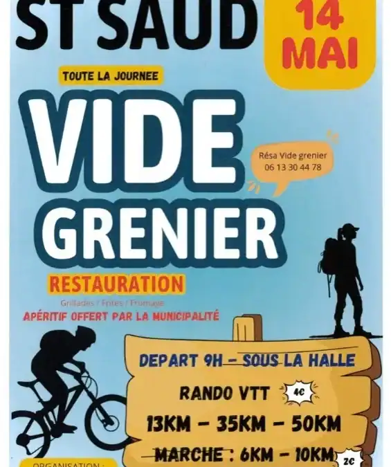 vide grenier le 14 mai