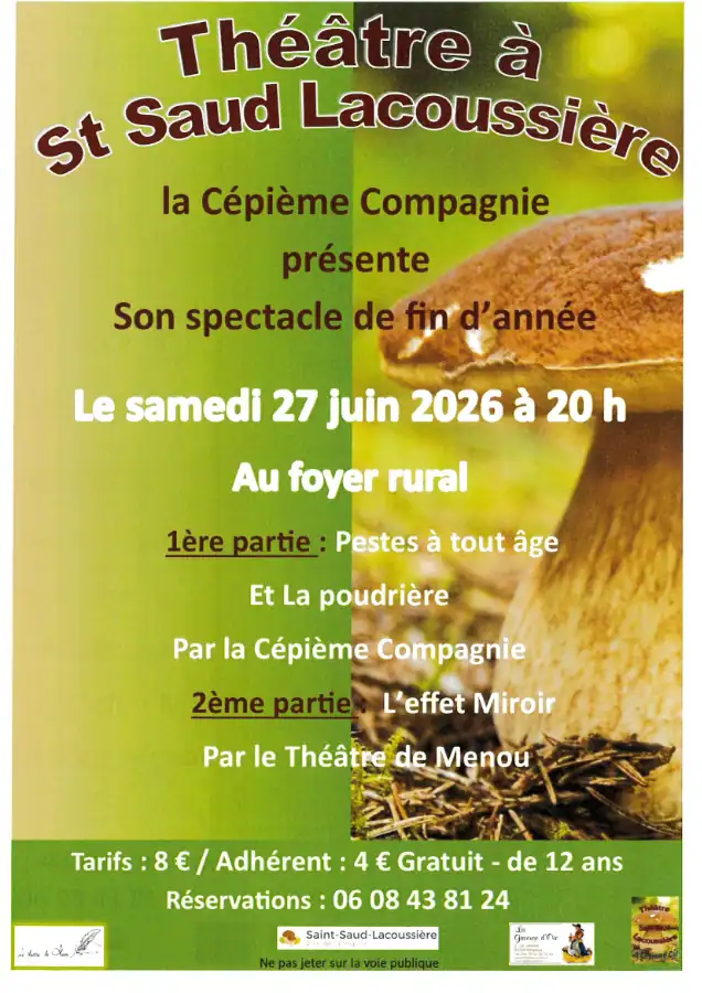 spectacle de fin d&rsquo;année de la cépième compagnie, 27 juin à 20h
