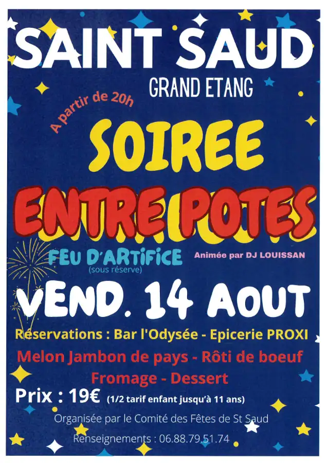soirée entre pote, vendredi 14 août