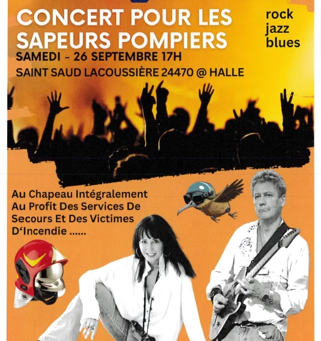 concert pour les sapeurs pompiers, samedi 27 sept