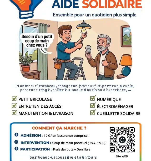 Bricobol nouvelle association, aide solidaire