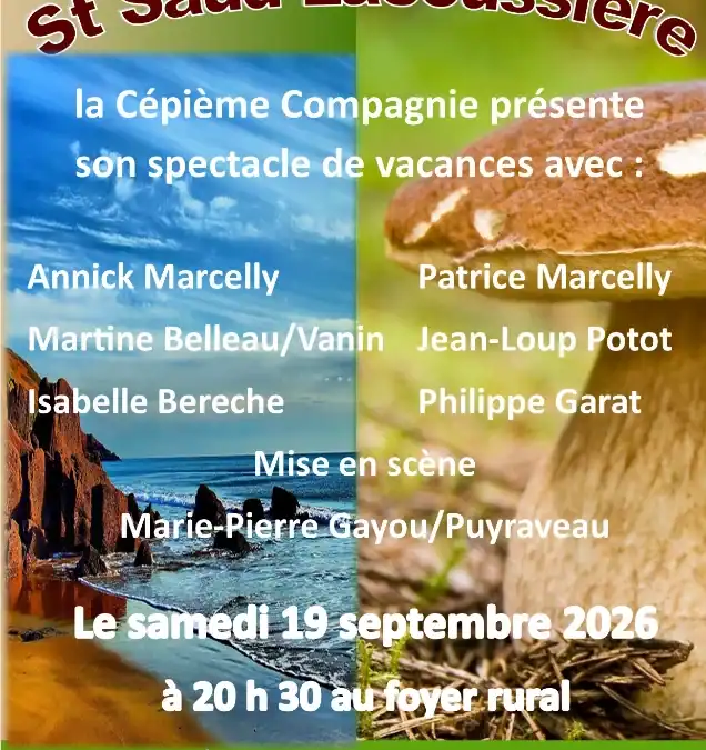 théâtre, la Cépième Compagnie, samedi 19 sept à 20h30